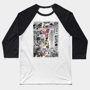 Graffiti Style Urban Street Sticker Tags Baseball T-Shirt